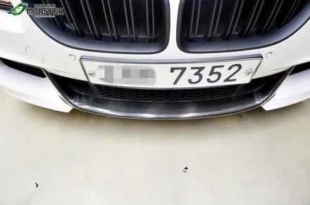 [부분랩핑] BMW 640d 프론트&사이드스커트 리얼카본 랩핑+헤드램프PPF 시공~!! / 청주 내덕동