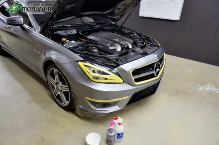[PPF]벤츠 CLS 63AMG 앞,뒤 범퍼+라이트 몬스터가드PPF & 테일램프 스모그 필름 시공~!! PPF 시공도 랩핑몬스터~! / 청주 내덕동