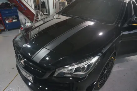[부분랩핑] CLA45 AMG 차량 바이퍼라인 데칼 시공 / 청주 내덕동