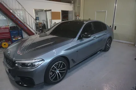 [부분랩핑] BMW 5시리즈 차량 루프랩핑,사이드미러 랩핑,M퍼포먼스 데칼 시공 / 청주 내덕동