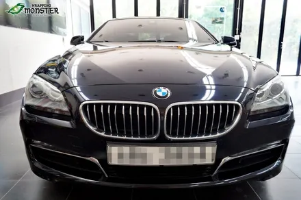 내차의 컬러를 원하는 컬러로 바꾼다! BMW 640d 미드나이트블루 메탈릭 전체랩핑~ / 청주 내덕동