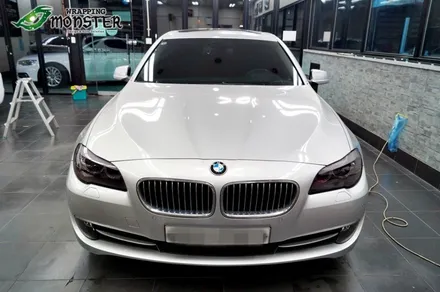 내차에 고급스러운 선그라스를 씌우다~아우디A6,BMW520d 라이트 스모그 필름 헤드램프 시공~ / 청주 내덕동