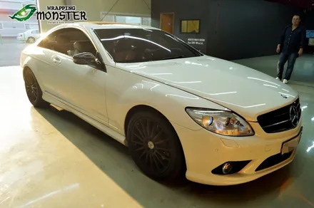 몰딩하나로 감성업!! 벤츠 뉴CL 63amg 윈도우 몰딩 무광블랙 랩핑~청주랩핑전문 시공점 랩핑몬스터~ / 청주 내덕동