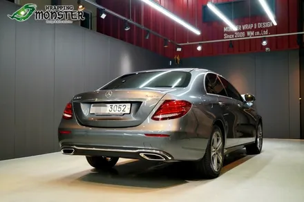 [솔라가드썬팅]벤츠 뉴 E300 솔라가드 새턴 풀썬팅&고농도 유리막 몬스터쉴드&몬스터가드 PPF 본넷,생활보호페키지PLUS(사이드미러 추가시공) / 청주 내덕동