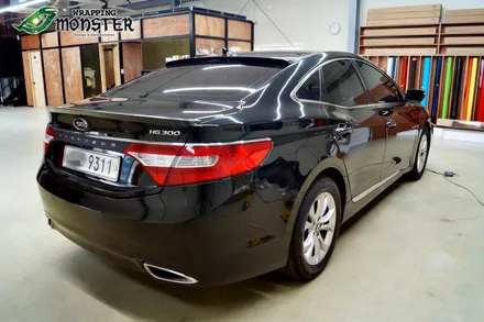 [부분랩핑] 그랜져HG 그릴 BMW M style 3색선 & 테일램프 중앙 무광블랙 랩핑 시공~! / 청주 내덕동