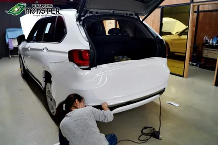 [청주전체랩핑] BMW X5 유광화이트 전체랩핑 시공~!!청주 수입차 랩핑전문시공~ / 청주 내덕동