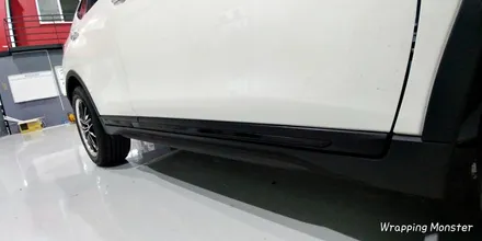 [부분랩핑] 닛산 엑스트레일 크롬부분 유광블랙 랩핑 시공~!!깔끔하게 하이그로시 블랙으로 드레스업 완성!! / 청주 내덕동