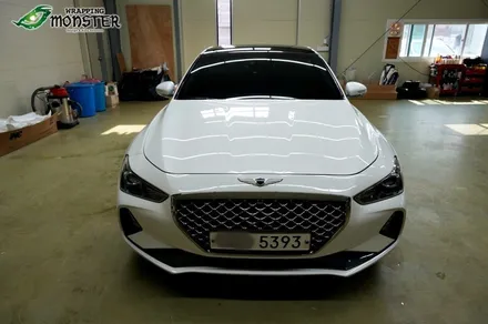 [루프스킨] 제네시스 G70 탑폴리에 루프스킨 시공~!!고광택 하이그로시 루프스킨 필름의 최강!! / 청주 내덕동