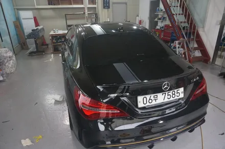 [부분랩핑] CLA45 AMG 차량 바이퍼라인 데칼 시공 / 청주 내덕동