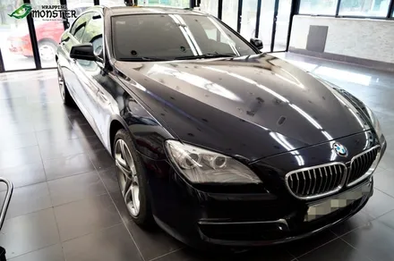 내차의 컬러를 원하는 컬러로 바꾼다! BMW 640d 미드나이트블루 메탈릭 전체랩핑~ / 청주 내덕동