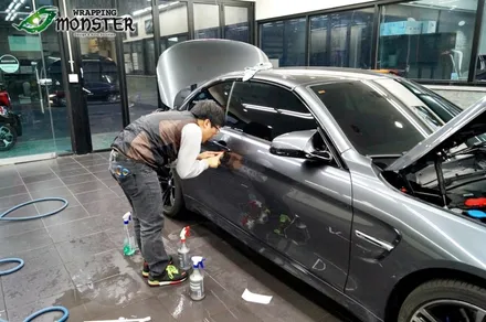 고성능 차량에 PPF는 필수~!!! BMW M4 몬스터가드 저황변PPF 생활보호 페키지~ / 청주 내덕동