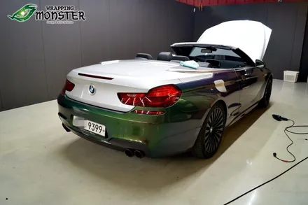 [전체랩핑]BMW 650i 카멜레온 어반정글 전체랩핑 시공~!! / 청주 내덕동
