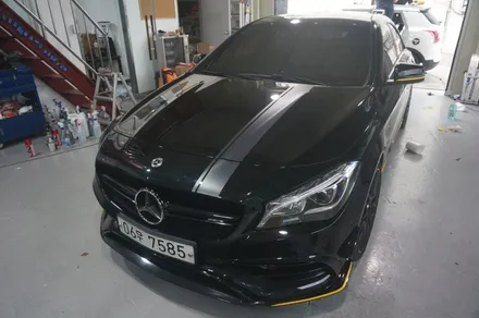 [부분랩핑] CLA45 AMG 차량 바이퍼라인 데칼 시공 / 청주 내덕동