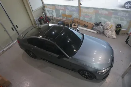 [부분랩핑] BMW 5시리즈 차량 루프랩핑,사이드미러 랩핑,M퍼포먼스 데칼 시공 / 청주 내덕동