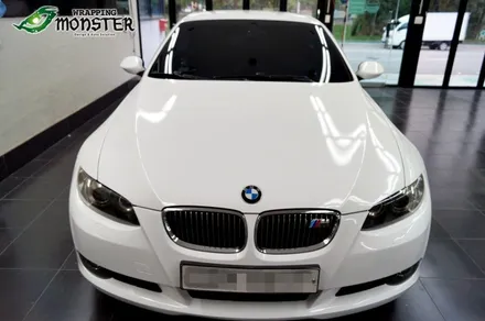 헌옷을 벗고 새옷을 입다~BMW 328i 컨버터블 유광화이트 전체랩핑 시공~ / 청주 내덕동