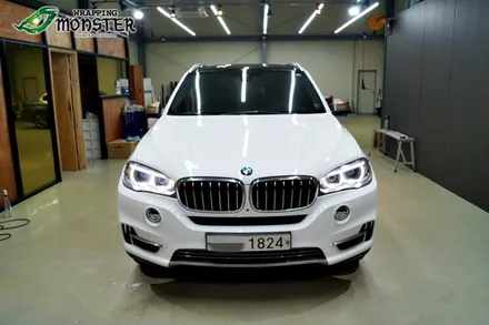 [청주전체랩핑] BMW X5 유광화이트 전체랩핑 시공~!!청주 수입차 랩핑전문시공~ / 청주 내덕동