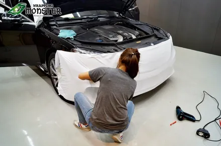 왕좌의 새로운 귀환!벤츠 S63AMG 다이아몬드 펄 화이트 전체랩핑 시공~!!수입차 전체랩핑은 랩핑몬스터에서~! / 청주 내덕동