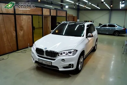 [청주전체랩핑] BMW X5 유광화이트 전체랩핑 시공~!!청주 수입차 랩핑전문시공~ / 청주 내덕동