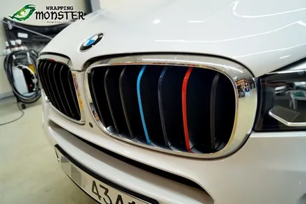 [부분랩핑] BMW X5 사이드미러 유광 프리즈마 카본 랩핑&그릴 3색선 랩핑시공~!청주랩핑/부분랩핑/청주수입차랩핑 / 청주 내덕동