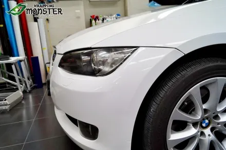 헌옷을 벗고 새옷을 입다~BMW 328i 컨버터블 유광화이트 전체랩핑 시공~ / 청주 내덕동