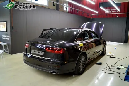 [전체랩핑] 아우디 뉴 A6 40tdi 글로스위키드 전체랩핑 시공~ / 청주 내덕동