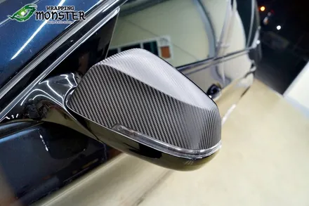 [실내랩핑] BMW 520d 사이드미러 & 실내트림 3d카본 랩핑~~ / 청주 내덕동
