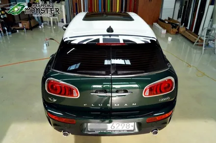 MINI는 미니 다워야 한다! BMW MINI 클럽맨 몬스터가드PPF 본넷&스트라이프 데칼&그릴 유광레드&리어스포일러 유니온잭 랩핑~청주랩핑,청주PPF / 청주 내덕동