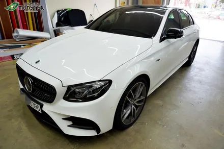 [부분랩핑] 벤츠 E63amg 3M 유광카본 부분랩핑 시공~!!파츠별 부분랩핑도 역시 랩핑몬스터~!! / 청주 내덕동