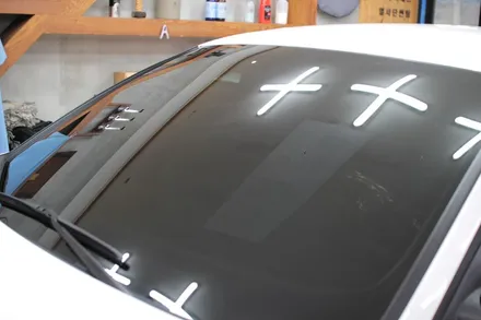 아반떼 CN7 루마 버텍스 300 썬팅, 아이나비 블랙박스 시공 / 서울 중랑구 묵동