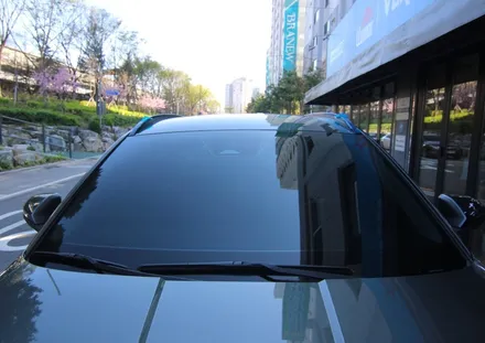투싼 NX4 레이노 모노카본 썬팅, 파인뷰 블랙박스 시공 / 서울 중랑구 묵동
