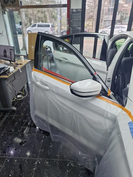 인천 연수동 송도 BMW 530i 글라스틴트 레이니 블루 썬팅