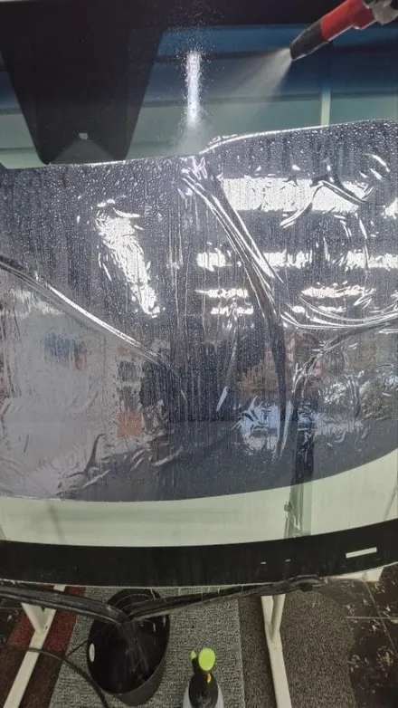 인천  블락포디 스카이 블루 반사썬팅  BMW5시리즈  재시공