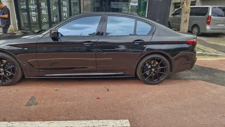 인천  블락포디 스카이 블루 반사썬팅  BMW5시리즈  재시공