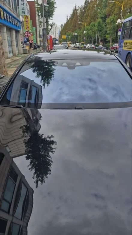 인천  블락포디 스카이 블루 반사썬팅  BMW5시리즈  재시공