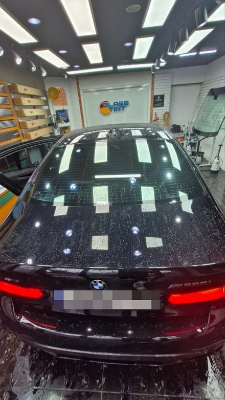 인천  블락포디 스카이 블루 반사썬팅  BMW5시리즈  재시공