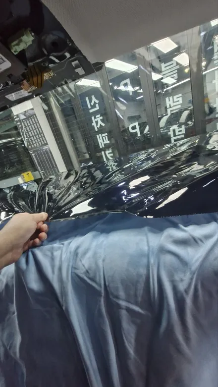 인천  블락포디 스카이 블루 반사썬팅  BMW5시리즈  재시공
