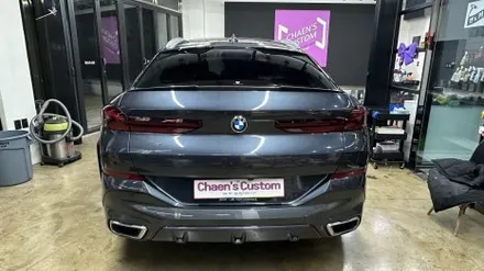 BMW X6 랩핑제거 및 전체랩핑 시공 (사틴웨이브블루) 대구 챈스커스텀 / 대구 북구 침산동