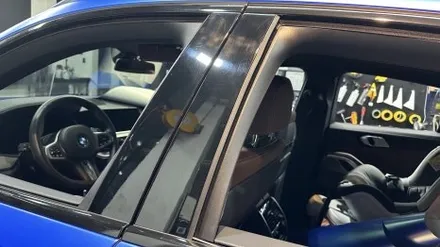 BMW X6 랩핑제거 및 전체랩핑 시공 (사틴웨이브블루) 대구 챈스커스텀 / 대구 북구 침산동