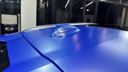 BMW X6 랩핑제거 및 전체랩핑 시공 (사틴웨이브블루) 대구 챈스커스텀 / 대구 북구 침산동
