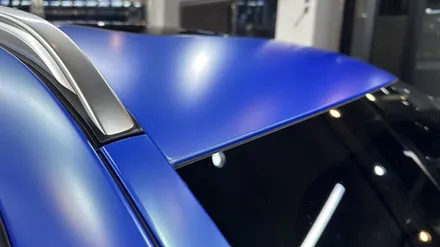 BMW X6 랩핑제거 및 전체랩핑 시공 (사틴웨이브블루) 대구 챈스커스텀 / 대구 북구 침산동