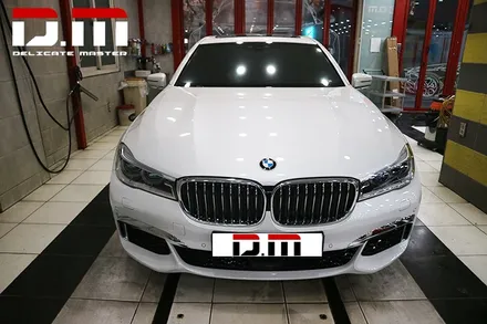 [디엠][자동차멀티샵][대구ppf,랩핑전문] BMW 7시리즈 740LD 전체 PPF 보호필름시공 + 미러,그릴 수전사 시공 + 유광카본블랙 루프,부분랩핑 + 유리막코팅 시공 / 대구 수성구