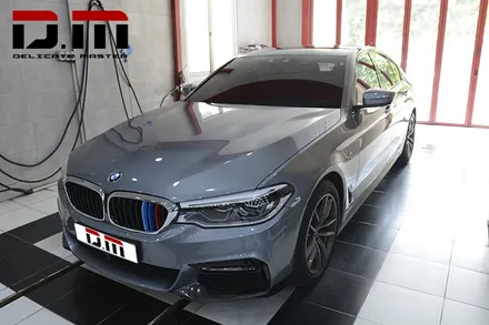 [디엠][대구랩핑전문] bmw 5시리즈 g30 루프스킨 + 사이드미러 부분랩핑(포인트랩핑) + 실내랩핑 (실내 카본랩핑) / 대구 수성구