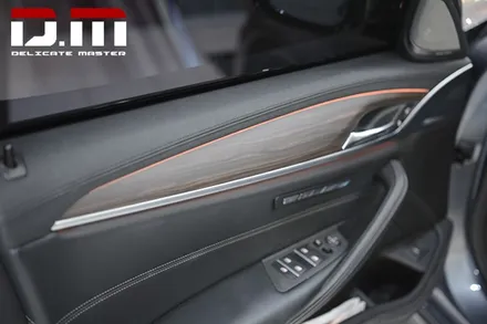 [디엠][대구랩핑전문] bmw 5시리즈 g30 루프스킨 + 사이드미러 부분랩핑(포인트랩핑) + 실내랩핑 (실내 카본랩핑) / 대구 수성구