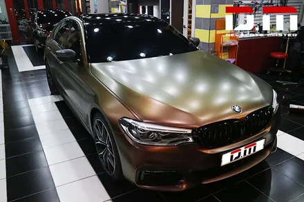 [디엠][자동차멀티샵][대구랩핑전문] BMW 5시리즈 G30 3M 카멜레온 필름 전체랩핑 + 무광카본 부분랩핑 시공 / 대구 수성구