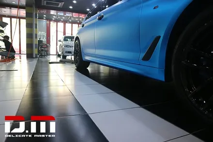 [디엠][자동차멀티샵][대구랩핑전문]bmw 5시리즈(g30) 전체랩핑,무광카본 가니쉬부분랩핑,도어락(포인트랩핑),ppf생활보호패키지,라이트필름,사이드스텝,퓨어그래스매트 시공 / 대구 수성구