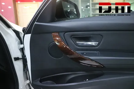 [디엠][자동차멀티샵][대구랩핑전문] bmw 3시리즈 //실내랩핑//부분랩핑//루프스킨//사이드미러, 카본블랙무광 랩핑 시공 / 대구 수성구