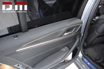 [디엠][대구랩핑전문] bmw 5시리즈 g30 루프스킨 + 사이드미러 부분랩핑(포인트랩핑) + 실내랩핑 (실내 카본랩핑) / 대구 수성구