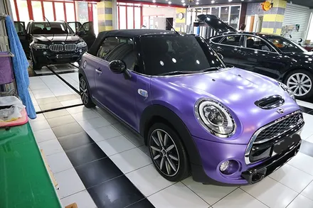 [디엠][자동차멀티샵][대구랩핑전문] bmw 미니쿠페 무광 전체랩핑(Satin)/사이드미러 부분랩핑 시공 / 대구 수성구