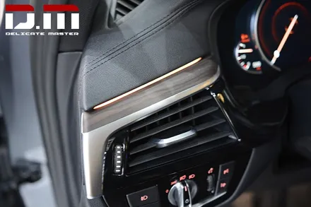 [디엠][대구랩핑전문] bmw 5시리즈 g30 루프스킨 + 사이드미러 부분랩핑(포인트랩핑) + 실내랩핑 (실내 카본랩핑) / 대구 수성구