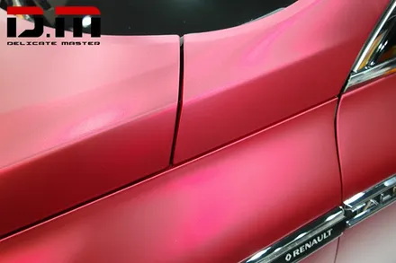 [디엠][대구랩핑전문] 삼성 SM6 - mactac 무광 Cherry Red 크롬 전체랩핑 시공 / 대구 수성구